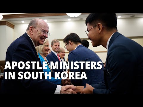 Apostle Quentin L. Cook Ministers in South Korea