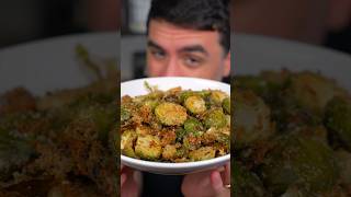 Garlic Parmesan Brussels Sprouts! #garlicparmesan #brusselssprouts #sidedishrecipe