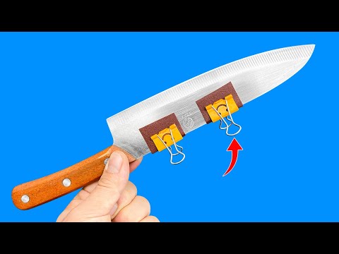 Knife LIKE Razor Sharp! Sharpen Your Knife in 1 Minute With This Great Tool