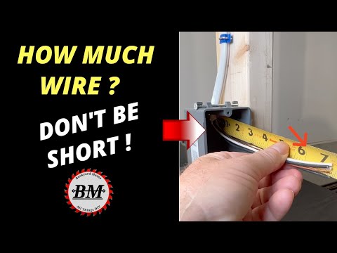 How much wire is required at an Outlet Box #Shorts