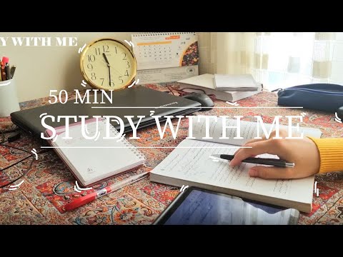 Study with me /50 MIN /No Music 🎶/ bird sound