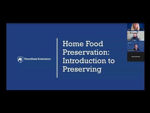 Lunch and Learn: Introduction to Food Preservation