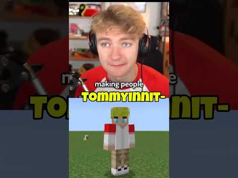 TOMMYINNIT IS LYING TO US! #minecraft #shorts #funny