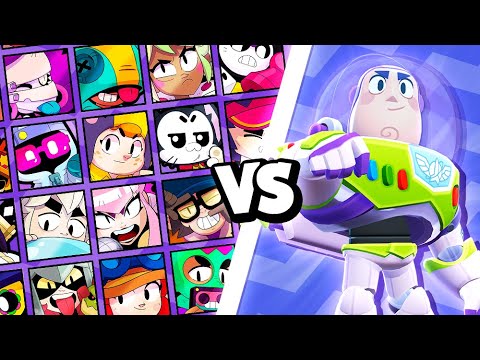 🤯 ¡NO TIENE SENTIDO! - BUZZ LIGHTYEAR 1 VS 1 CONTRA TODOS LOS BRAWLERS DEL JUEGO 🪐