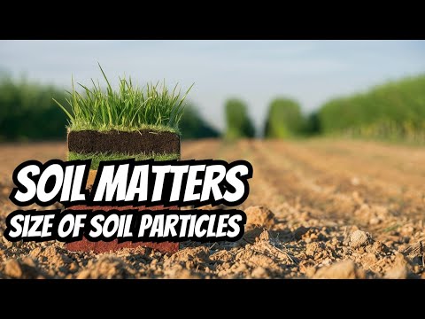 What is the size of soil particles?