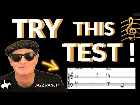 TEST YOUR CHORD KNOWLEDGE,  learn intervals, dominant 7th chords &  resolutions using this exercise.