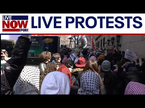 Watch: Columbia Univ protests in New York City