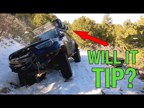 Jeep On Its Side, Dodge And A Toyota In The Snow