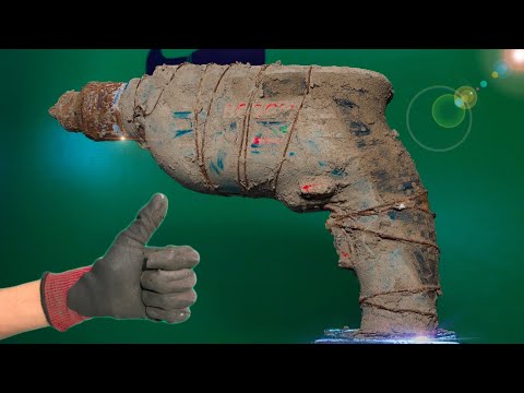 Destroyed Rusty Electric Drill Machine  (Repair)Restoration Video