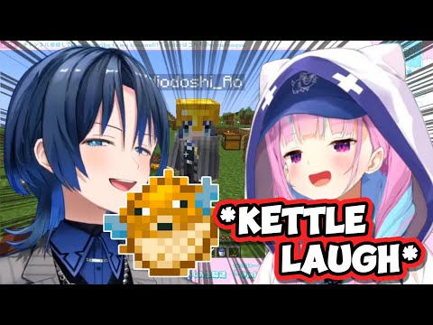 Aqua Made Ao-Kun Eat Pufferfish And Couldn't Stop Laughing【Hololive】