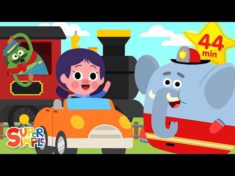 Kids Songs That Go 🚒 | The BIG Car Collection! | Super Simple Songs