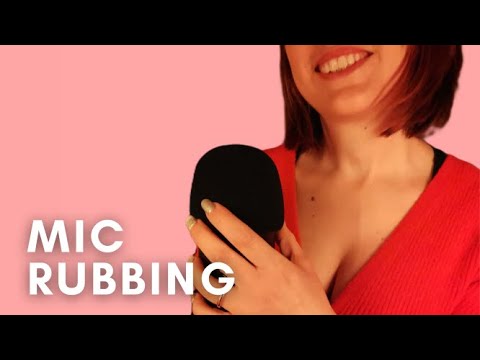 ASMR -  FAST AGGRESSIVE MIC RUBBING, stroking with FOAM COVER | massage | brain melting | whispering