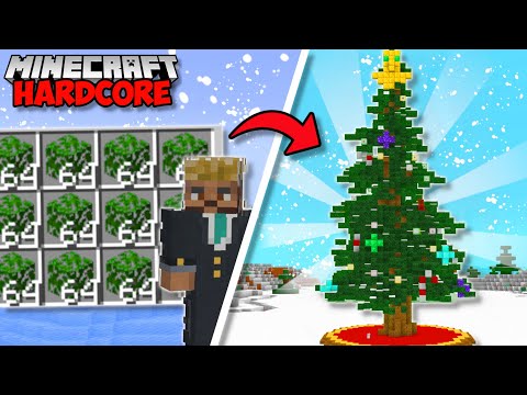 I Built A GIANT CHRISTMAS TREE in Minecraft 1.19 Hardcore (#67)