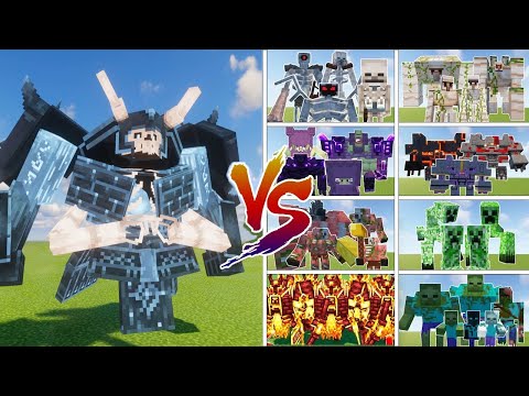 The Immortal Vs All Team Mob - Minecraft Mob Battle