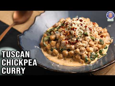 Protein Rich Tuscan Chickpea Curry | How To Make Tuscan Style Chickpea Curry | Chef Bhumika