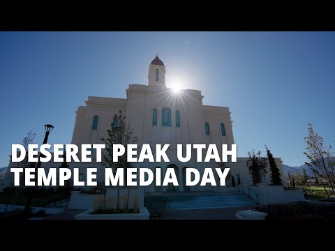 Deseret Peak Utah Temple Media Day