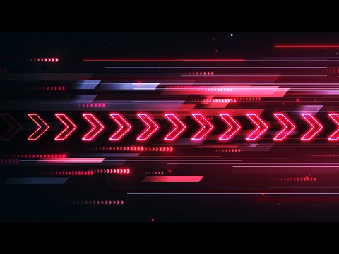 Speed Movement Futuristic Esports Neon Red Arrows Background video | Footage | Screensaver