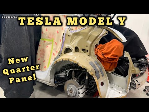 TESLA MODEL Y quarter panel replacement