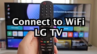 LG Smart TV - How to Connect To WiFi & Turn On/Off!