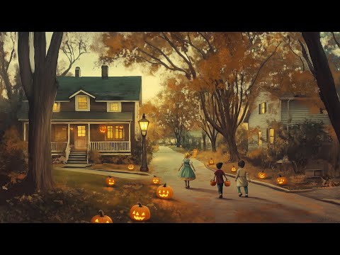 Halloween Vintage TV Art | 12 Images | 2 Hours | Halloween TV Art | Ghost TV Art | Fall Decor | 4K