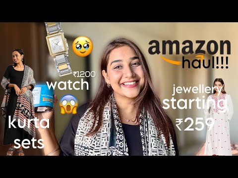 *amazon finds: kurta sets, jewellery, watch & more* 🛍️👩‍💻😍| Rashi Shrivastava #amazon