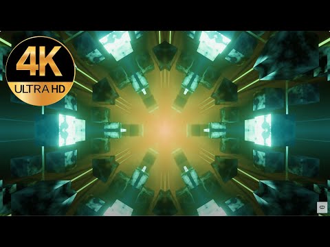 6 hour 4k VJ loop Flashing Metallic Multi color Mind Relaxing Visual background Video, screensaver