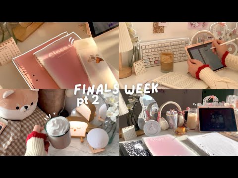 finals week pt.2 📓 being productive, lots of notetaking, cozy days, studying, ft. Filmora