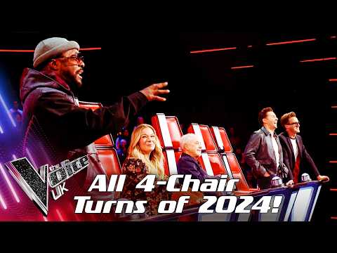 Every Jaw-Dropping 4-CHAIR TURN Blind Audition on Season 13