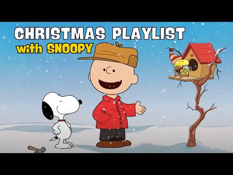 [𝗰𝗵𝗿𝗶𝘀𝘁𝗺𝗮𝘀 𝗽𝗹𝗮𝘆𝗹𝗶𝘀𝘁] Christmas Chill Playlist with Snoopy, Charlie Brown and Woodstock in Winter 🎅🏻🎄