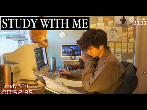 study with me live pomodoro | 12 hours