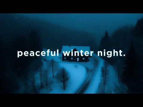 peaceful winter night.