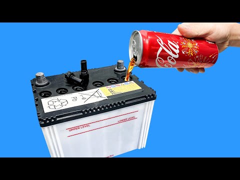 Never buy new batteries! Just use Coca Cola and your Old Batteries can be Reused