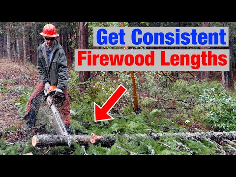 How I Cut Firewood to Uniform Lengths Free Hand