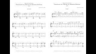 Variations on a Theme by Johannes Brahms (Score) - Original Composition