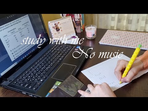 Study with me✏️📄/ for 1hour |NO music |BACKGROUND voice