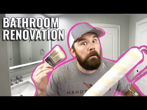 Painting A Newly Renovated Bathroom