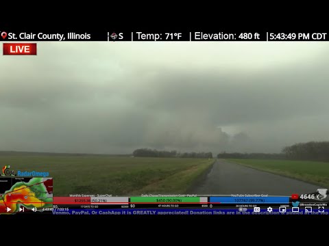 St Louis Tornadic Supercell - Live Stream Archive