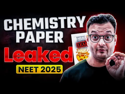 CHEMISTRY PAPER MOST IMPORTANT QUESTIONS BY SARVESH SIR NEET 2025