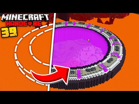 I Built The World's Largest NETHER PORTAL in Minecraft Hardcore