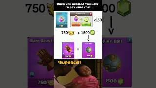 Supercell fooled you #clashofclans #coc #clashmemes