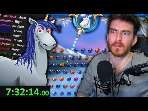 I speedrun Peggle, but Twitch Chat shoots half my shots