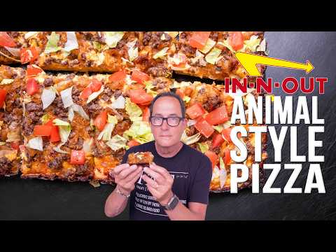 THE IN-N-OUT BURGER ANIMAL STYLE PIZZA (DETROIT STYLE) | SAM THE COOKING GUY