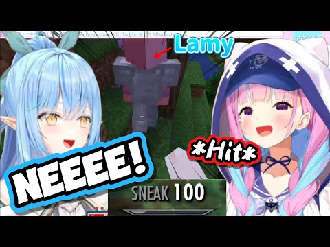 Aqua Sneak 100 Caught Lamy Off Guard...【Hololive】