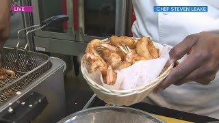 Chef Steven Leake shares battered shrimp recipe