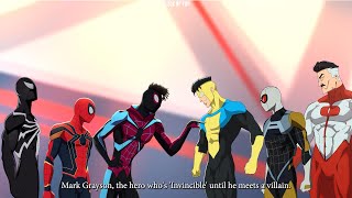 Miles and Bully Lowenthal and OG Spiderman reacts to Agent spider and Invincible and Omni man.