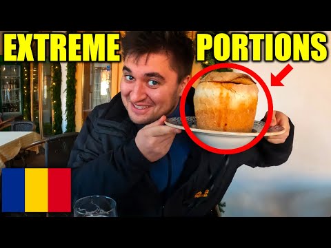 ROMANIAN FOOD Surprised Us! 🇷🇴 XXL Transylvania Food Tour In Sibiu!