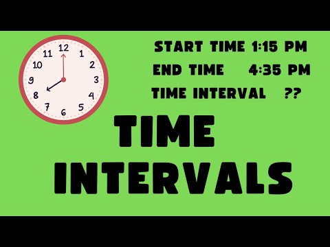 Calculating Time Intervals