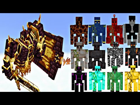 Minecraft: Ultimate Golem Army vs 2X Ignis Boss Battle! (Epic Mob Fight)