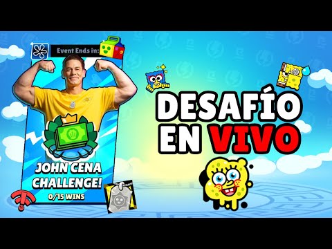 JUGANDO EL DESAFÍO DE JOHN CENA 🧽💪 • Brawl Stars en Directo 🔴