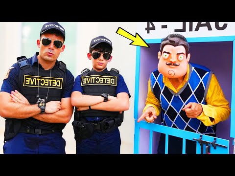 Detectives Jason and Alex with Neighbor Adventure Story